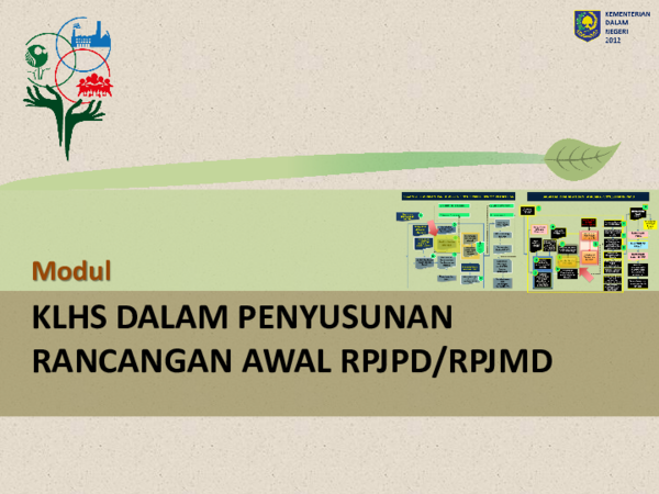 (PDF) KLHS DALAM PENYUSUNAN RANCANGAN AWAL RPJPD/RPJMD Modul