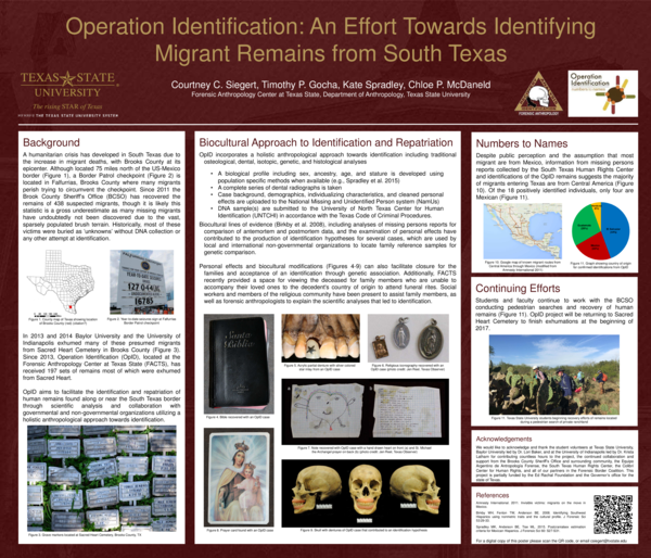 (PDF) Operation Identification: An Effort Towards Identifying Migrant ...