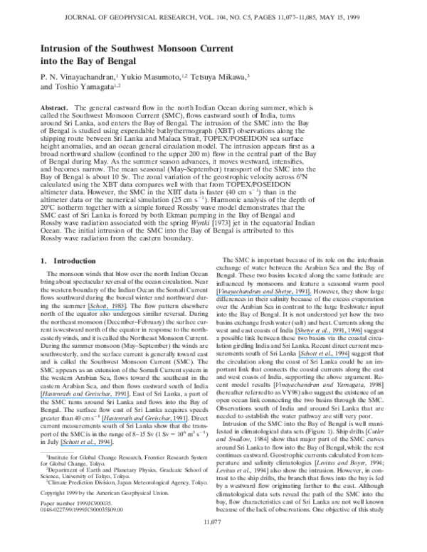 Southwest monsoon winds image