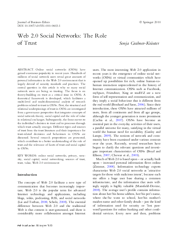  PDF The Role Of Consumers Trust In Online shopping m Sast 