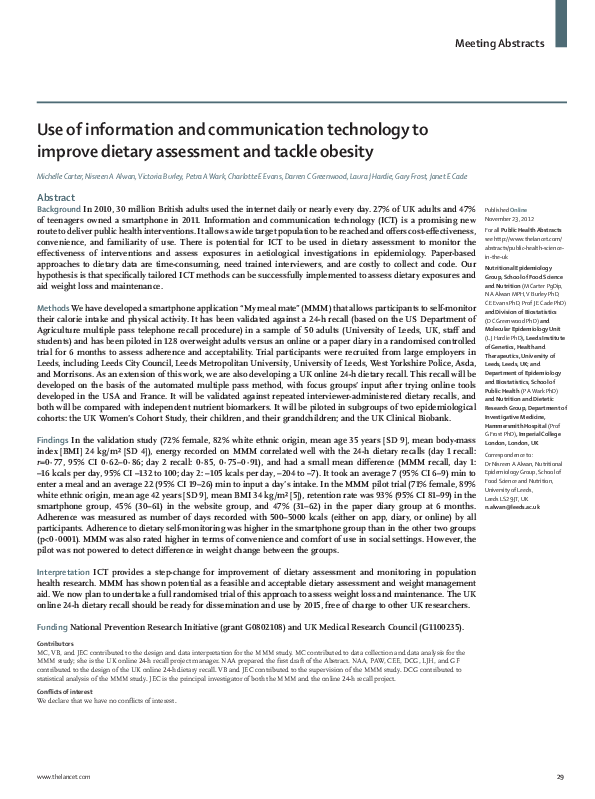 (PDF) Use of Information and Communication Technology (ICT) in ...