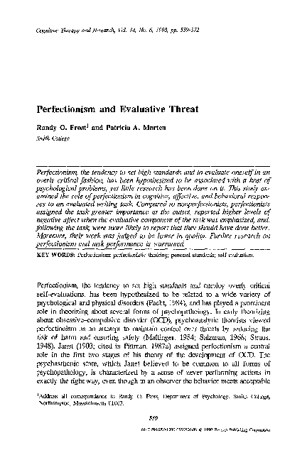 Being a perfectionist at work picture