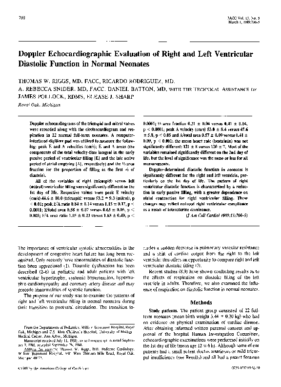 (PDF) Doppler Echocardiographic Evaluation of Right and Left ...