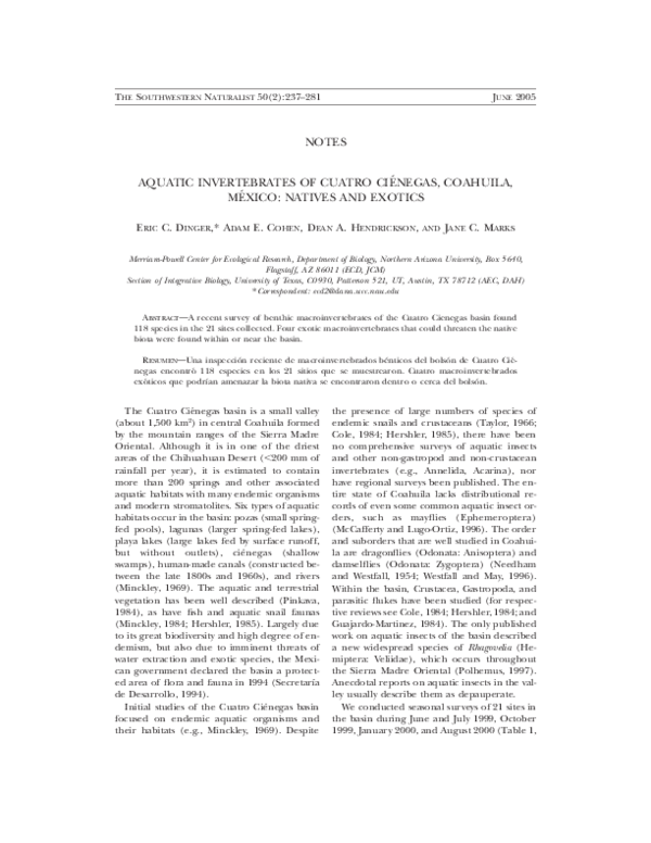 Aquatic invertebrates and water quality picture