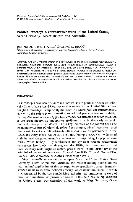 Political efficacy example image