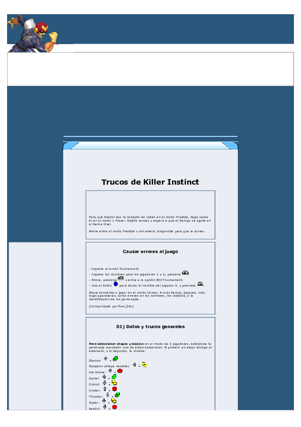 (PDF) Trucos de Killer Instinct Rodrigo Ortega Academia.edu