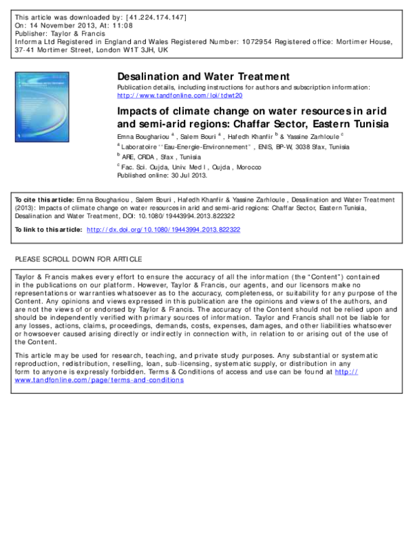 (PDF) Impacts of climate change on water resources in the Luan River ...
