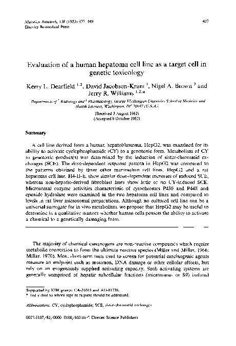 (PDF) Evaluation of a human hepatoma cell line as a target cell in ...