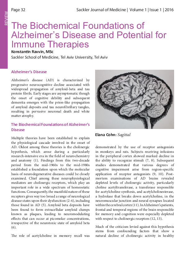 (PDF) Review: The Biochemical Foundations of Alzheimer’s Disease and ...