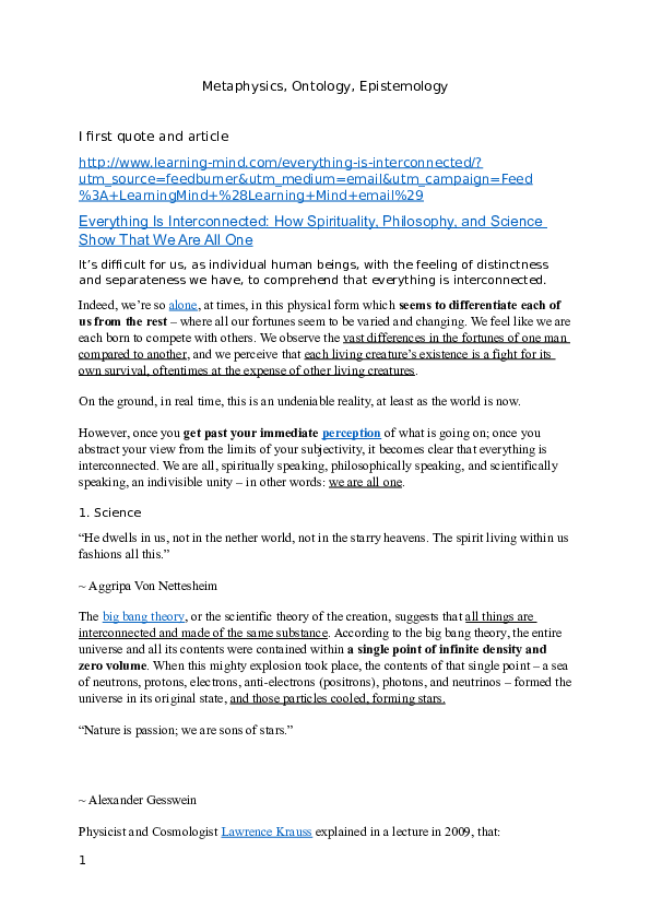 Ontology vs metaphysics picture