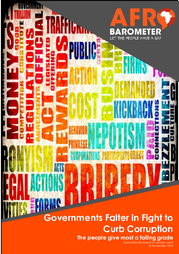 (PDF) Governments Falter in Fight to Curb Corruption The people give ...