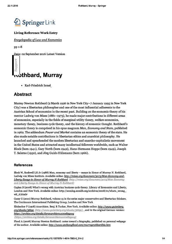 (PDF) Rothbard, Murray