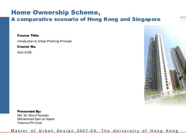 Pdf Home Ownership Scheme A Comparative Scenario Of Hong Kong And Singapore Sami Al Hasan Academia Edu