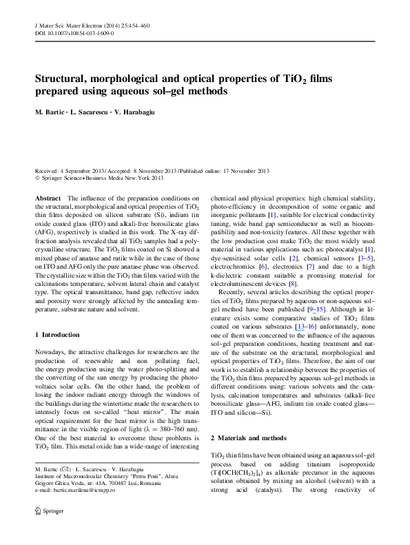 (PDF) Structural, Morphological and Optical Properties of Copper Oxide ...