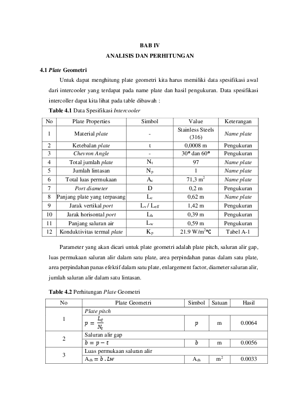 (PDF) perhitungan heat exchanger tipe plate and frame.pdf Damma