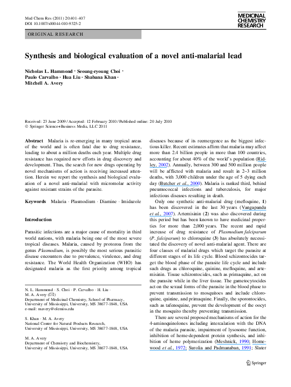 (PDF) Synthesis and biological evaluation of novel acylphloroglucinols