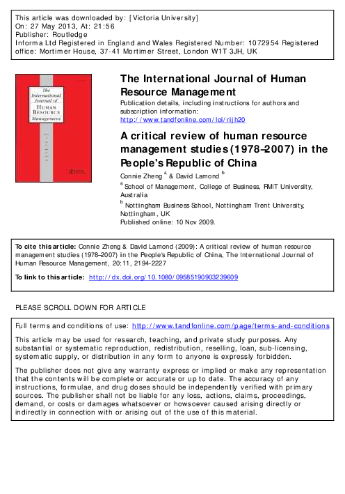 Importance of human resource management image