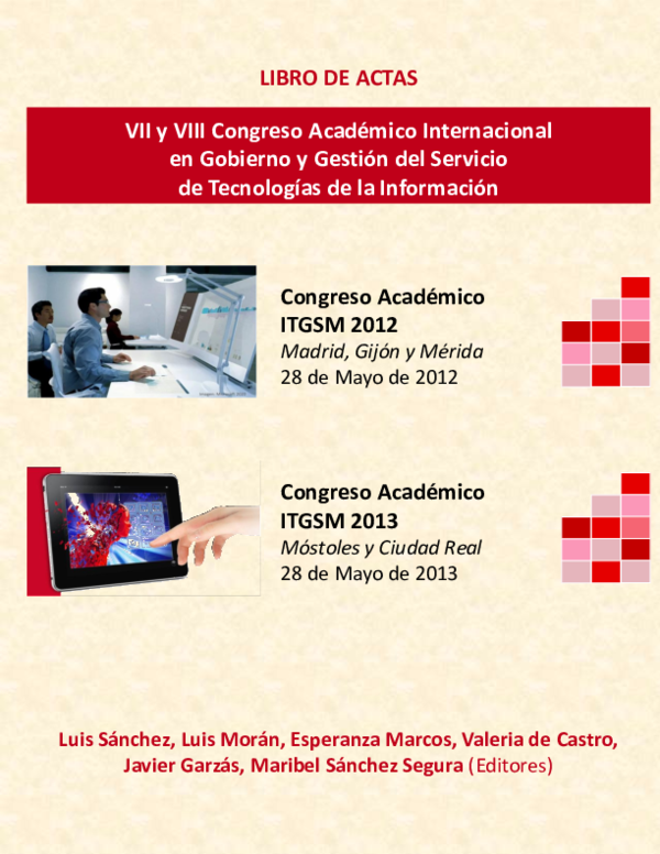 (PDF) LIBRO DE ACTAS VII y VIII Congreso Académico Internacional en ...