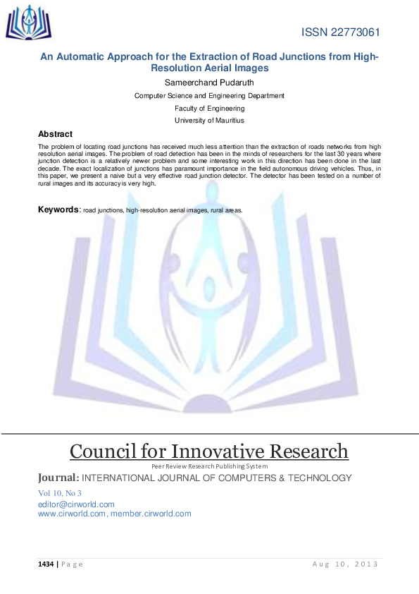(PDF) An Automatic Approach for the Extraction of Road Junctions from ...