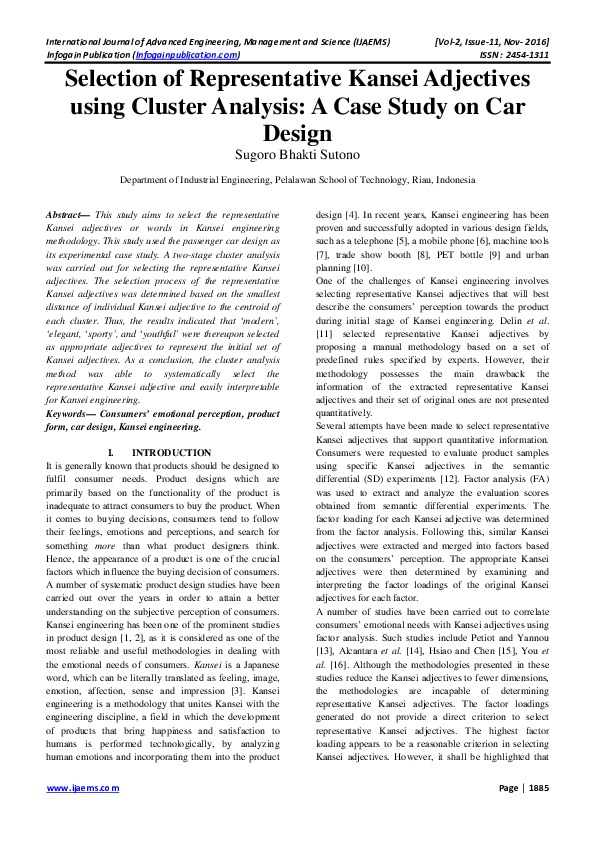Adjectives for case study 06 picture