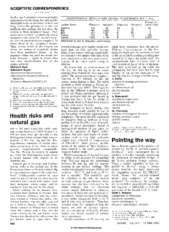 (PDF) Health risks and natural gas Walter Prochaska Academia.edu