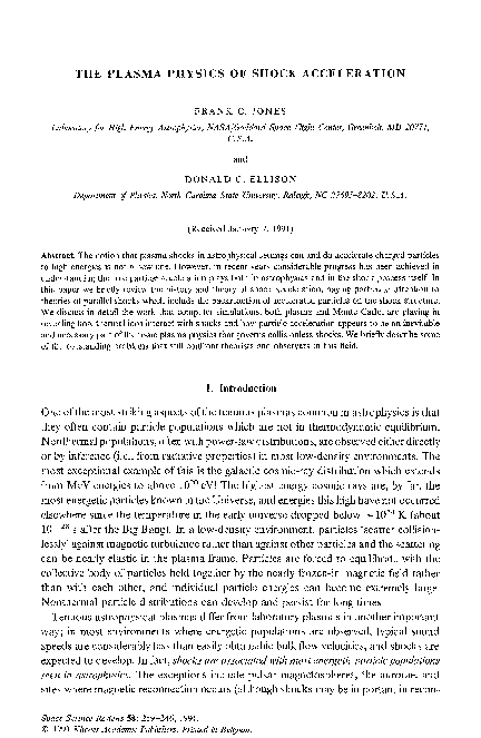 (PDF) The plasma physics of shock acceleration