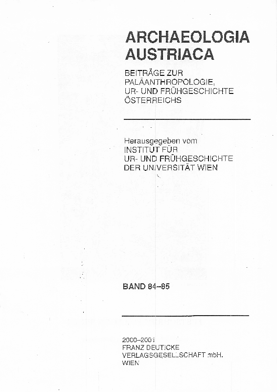PDF) Knstliche Schdeldeformation in Krnten, Archaeologia Austriaca  84/85, 2000/2001 (zugleich Festschrift fr Egon Reuer zum  fnfundsiebzigsten Geburtstag), 291-294