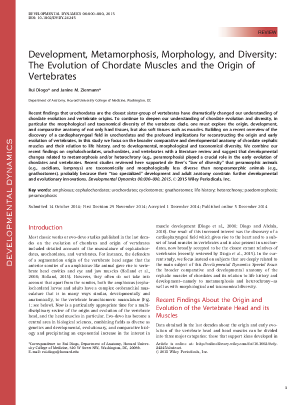 (PDF) CCA45 Metamorphosis Chordates Muscles DevDyn 2015.pdf