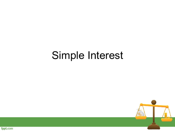 (PPT) SIMPLE INTEREST