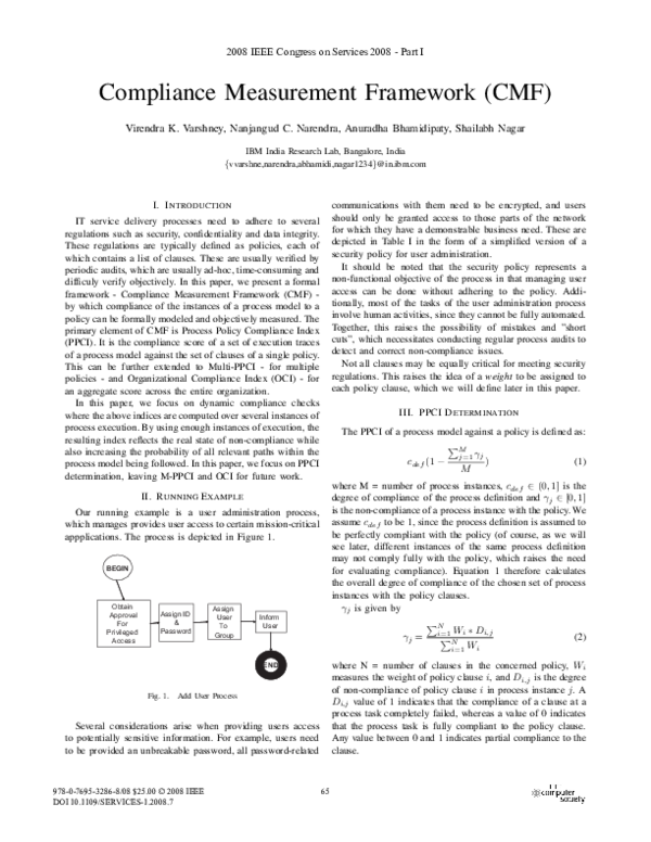 (PDF) Compliance Measurement Framework (CMF)