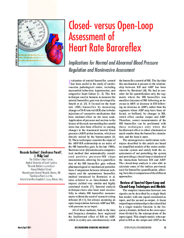 (PDF) Closed versus open-loop assessment of heart rate baroreflex