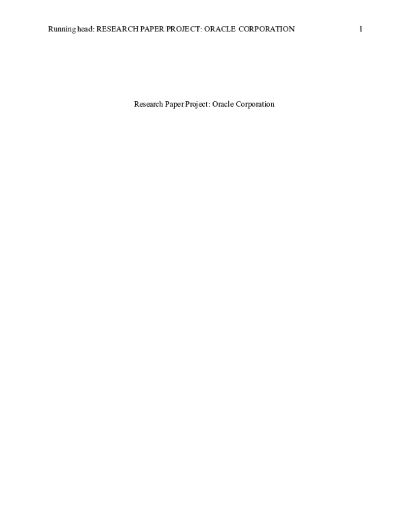 (DOC) ORACLE PROJECT
