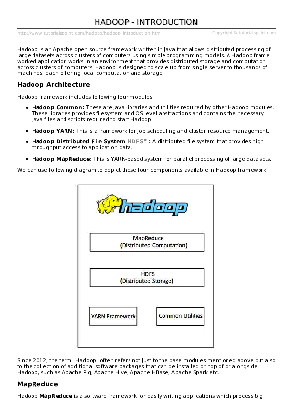 Pdf Hadoop Introduction To Hadoop Pdf Hadoop Introduction To Hadoop