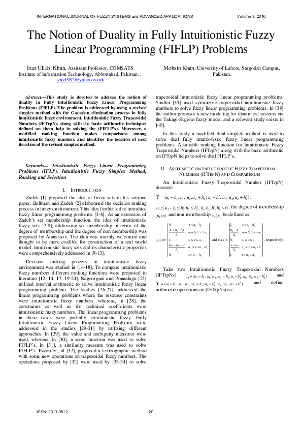 (PDF) The Notion of Duality in Fully Intuitionistic Fuzzy Linear ...