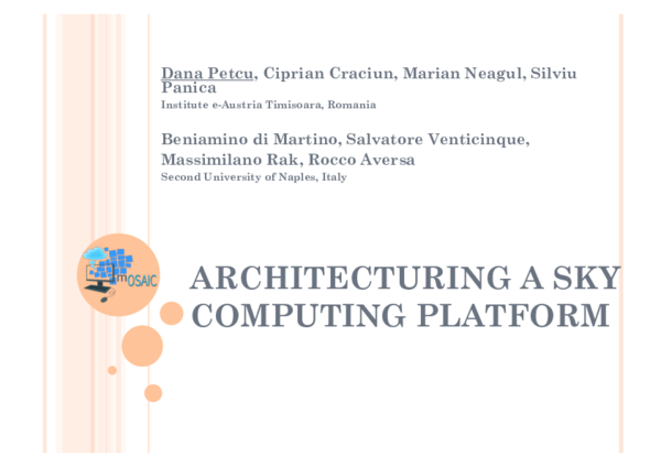 (PDF) Architecturing a sky computing platform