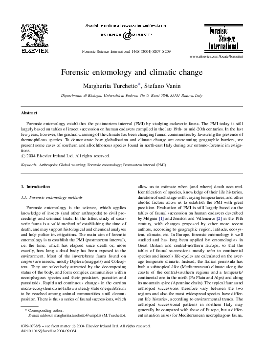 Forensic entomology activity picture