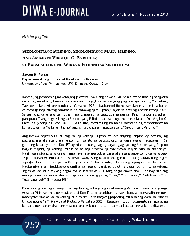 Indigenous psychology in the philippines image