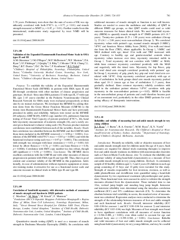 (PDF) T.P.1.08 Validation of the Expanded Hammersmith Functional Motor