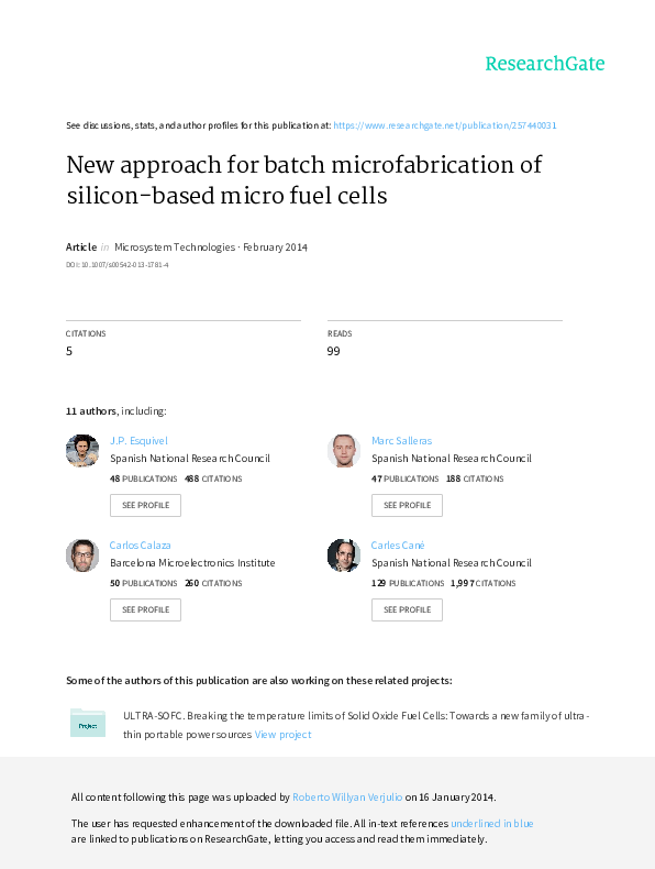 (PDF) New approach for batch microfabrication of silicon-based micro ...