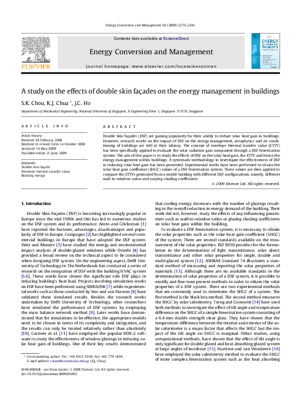 Image showcasing (PDF) A study on the effects of double skin façades on the energy ...