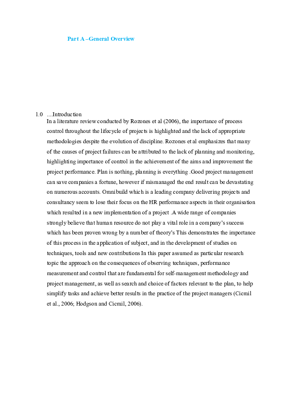 (DOC) Part A –General Overview