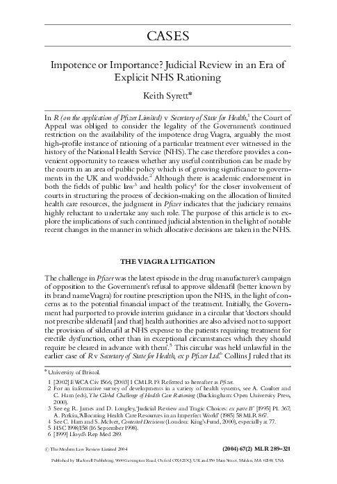 Nhs rationing essay picture