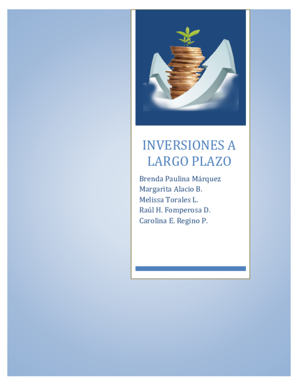 (PDF) INVERSIONES A LARGO PLAZO