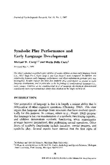 symbolic play piaget