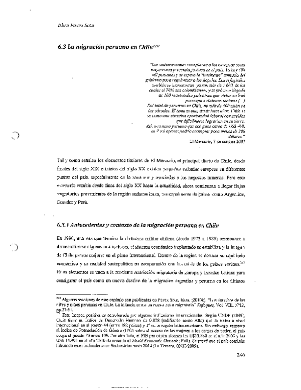 (PDF) Inmigración peruana en Chile