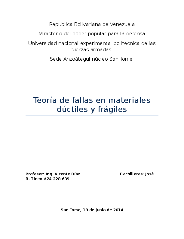 Doc Teoria De Fallas Para Materiales Ductiles