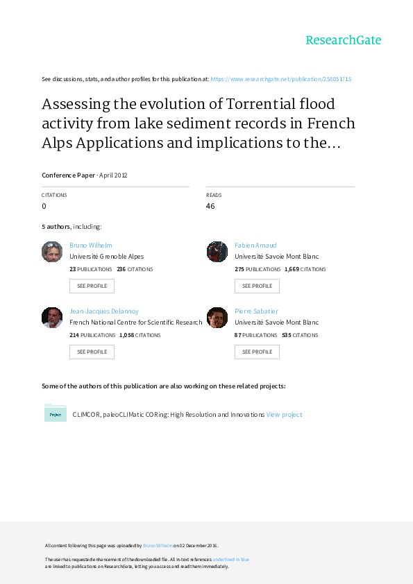 (PDF) A web forecasting system for natural hazards in the south part of