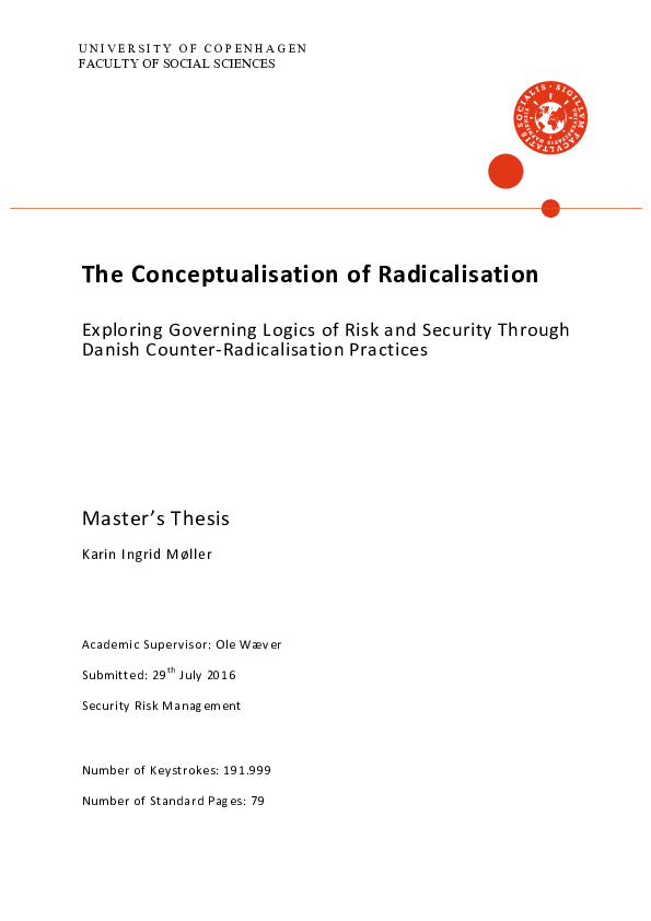 (PDF) The Conceptualisation of Radicalisation: Exploring Governing ...