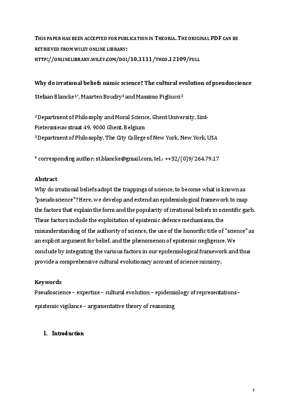 Irrational beliefs essay 07 image