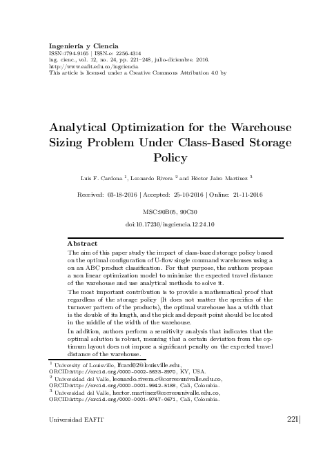 Warehouse pick path optimization algorithm analysis image